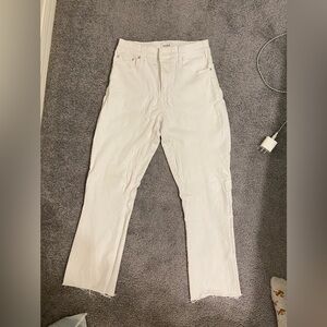 Pistola white cropped skinny jeans